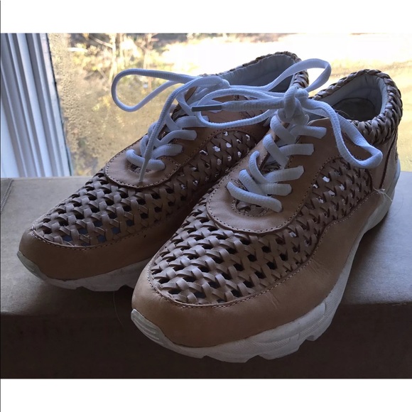 Jeffrey Campbell Tan Woven Leather Sneakers 9M - Picture 6 of 6